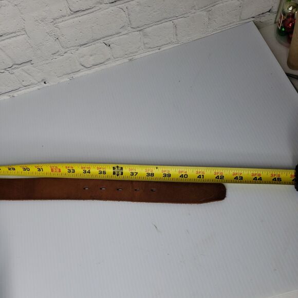 Vintage men genuine TIMBERLAND tan‎ leather belt size 36 - Picture 8 of 14